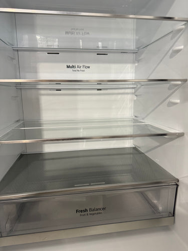Factory second LG GB-W455MBL 420L Bottom Mount Fridge (Black) - Second Hand Appliances Geebung